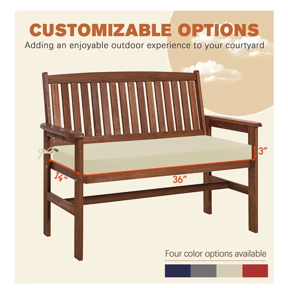 Elegant Cream Bench Cushion